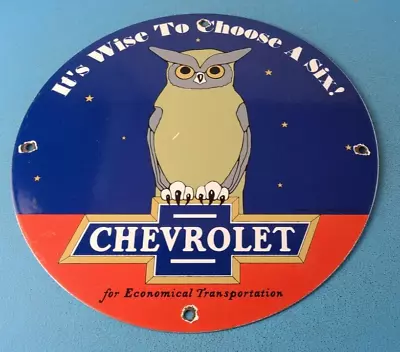 Vintage Chevrolet Porcelain Gas Auto Car Trucks Sales Service Dealership Sign • $145.57