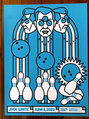 $150 • Buy JACK WHITE Seattle Washington Live Concert Poster 2022 Limited Numbered