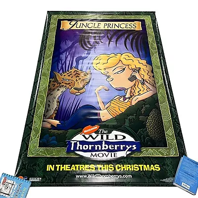 2003 Nickelodeon Wild Thornberrys Princess Vinyl Movie Theater Banner 6’x4’ • $124.99