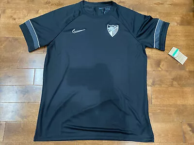 Nike MALAGA  HOME FOOTBALL SHIRT SOCCER JERSEY SPAIN CAMISETA Size XL Black • $40