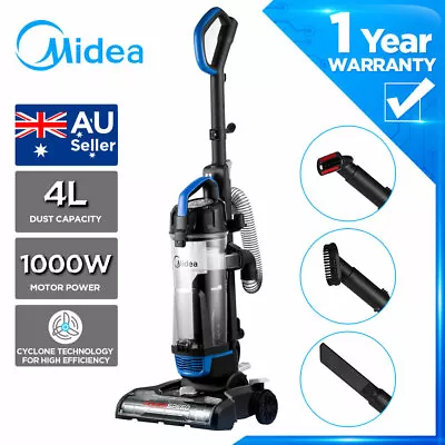 Midea 4L 1000W UPRIGHT VACUUM CLEANER Washable Filter Detachable Hand 5 Speeds • $119
