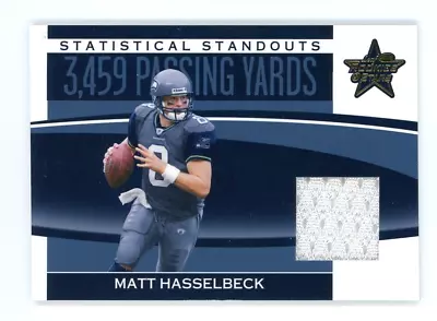 2006 Leaf Rookies & Stars Statistical Standouts Materials /250 Matt Hasselbeck • $5