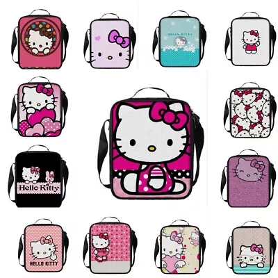 Girls Hello Kitty Insulated Lunch Bag School Snack Box Picnic Lunchbox Bag Gift • $17.99