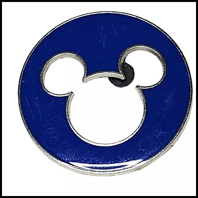 Disney Trading Pin Mickey Mouse Cut Out Icon Blue • $14.24