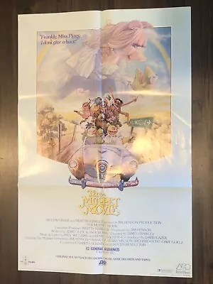 Vintage ORIGINAL The Muppet Movie Poster 1979 Jim Henson ITC Films 22x33 • $29.95