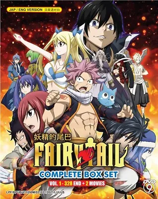 DVD Anime Fairy Tail Complete TV Series (1-328 End) +2 Movies (English Dubbed) • £52.68