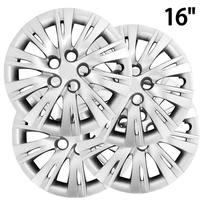 $31.99 • Buy 16  Set Of 4 Wheel Cover Snap On Hubcaps Full Hub Caps Fit R16 Tire & Steel Rim