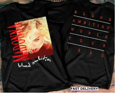 Madonna Vintage 1990 Ambition Tour Blond T-Shirt World Xl Blonde Size Concert • $12.99