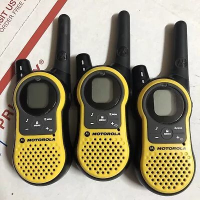 Motorola TALKABOUT Radio MH230TPR Yellow Two Way Radios No Accessories • $45