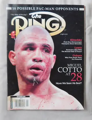 $4 • Buy Miguel Cotto - September 2009 The RING Boxing Magazine Good