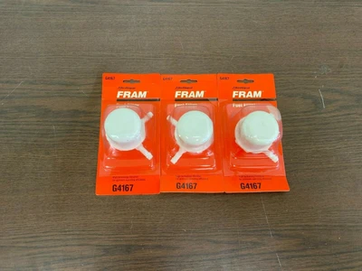 $10.99 • Buy 3 Pack Fram G4167 5/16  In Line Fuel Filter / 8mm,9mm Fuel Filter Small Engine  