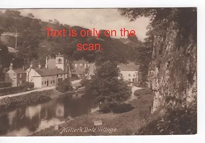 Vintage Postcard Miller's Dale Village Derbyshire. Posted 1917. • £1.50