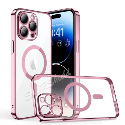 $9.99 • Buy For IPhone 14 13 12 11 Pro Max 8 Plus SE XR XS Clear Magsafe Magnetic Case Cover