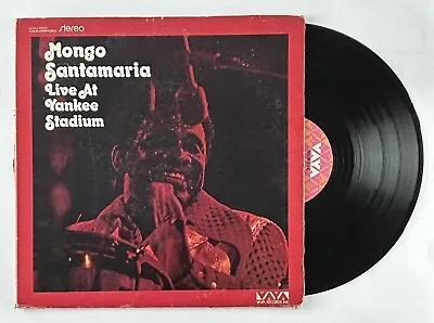 Mongo Santamaria Live At Yankee Stadium Vinyl 1974 LP Record VG/VG • $29