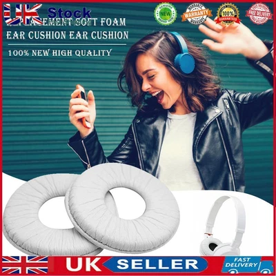 £5.19 • Buy 2pcs Ear Cushion Pads Black/White Soft Sponge Comfort For SONY MDR-ZX100 ZX300