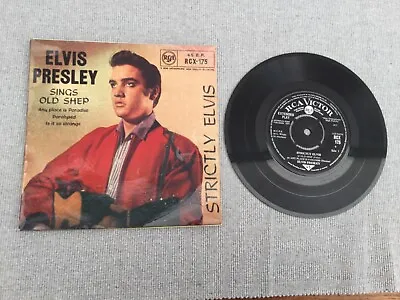 £10 • Buy Elvis Presley Strictly Elvis Ep Rca Rx 175 1959 Flip Back Sleeve