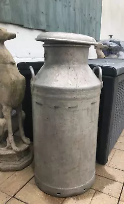 Water Tight 10 Gallon Aluminium Milk Churn/kit Ideal For Animal Food Storage Etc • £120