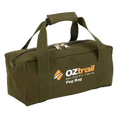 $19.95 • Buy OZTRAIL CANVAS TENT PEG CARRY BAG (35x15x15cm) NEW