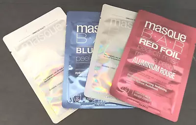 Masque Bar Holographic Red Blue Foil Peel Off Mask Revitalizing Moisturizing 4  • $18.43