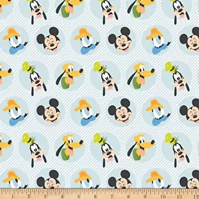 Disney Mickey Mouse “Play All Day” Best Pals Cotton Fabric • $9.79