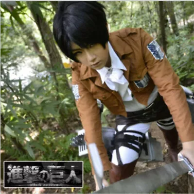 Attack On Titan Cosplay Costume Anime Uniform Sets Show Eren Mikasa Levi • $149.88