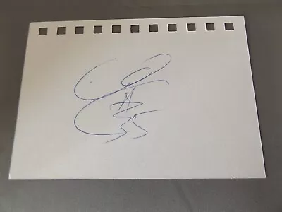 6  X 4  AUTOGRAPH BOOK PAGE HAND SIGNED BY CAL CRUTCHLOW - MOTORCYCLE RACER • £12.99