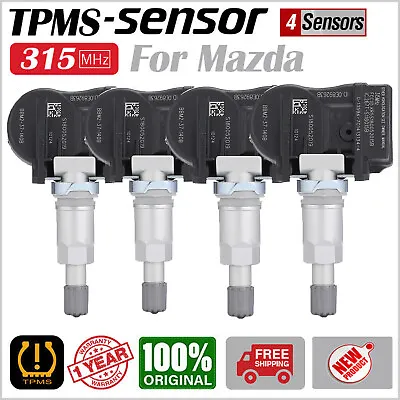 4pcs BBM237140B Tire Pressure Monitoring System Sensor TPMS 315MHz For Mazda • $25.99