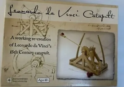 Leonardo Da Vinci Catapult Working Wood Model Kit Pathfinders NEW Open Box • $14.95