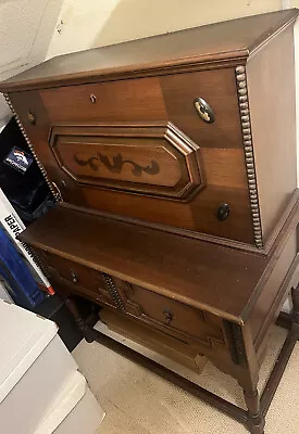 Early 1900’s Vintage Drop Front  Antique Secretary Desk • $175