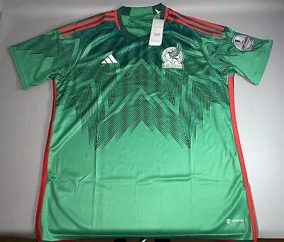 NWT Adidas Mexico Seleccion 22/23 Home Jersey Green Men’s XL  Authentic HD6899 • $59.99