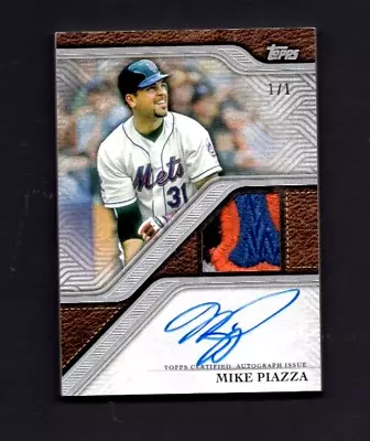 Mike Piazza - Auto & Patch - 2024 Topps Reverence - 1 Of 1 - Great Colors • $450
