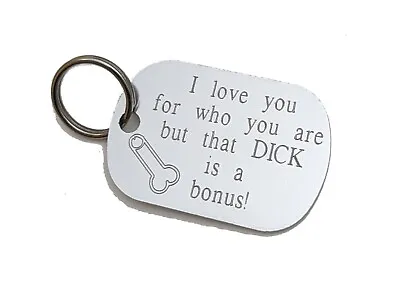Boyfriend Valentines Gifts I Love You And Your Dick Keyring Keychain Penis Funny • £3.80