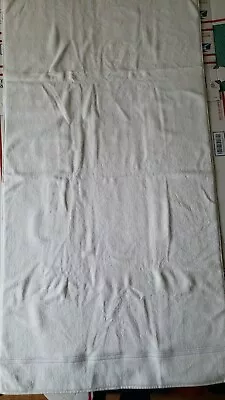 Restoration Hardware Hotel Satin Stitch Turkish Bath Towel White Cotton New • $42.50
