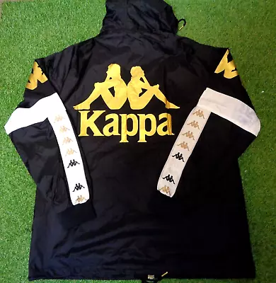 Kappa 222 Banda Dinos Rain Jacket Mens Size Xl Comfort Fit Brand New Black-gold • $79.99