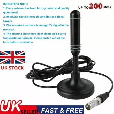 £8.66 • Buy UK- 30dbi Best Portable TV Antenna HDTV Indoor Digital HD Freeview Aerial Ariel