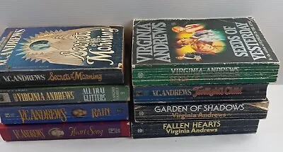 V C Andrews - 8- Small Paperback Bundle Lot - Rainheat Song   • £11.75