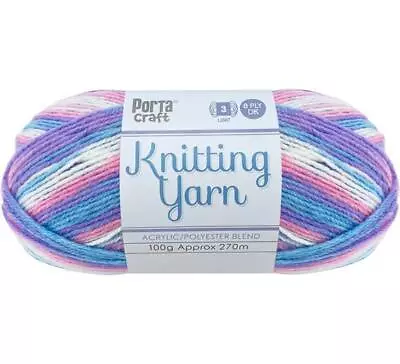 Knitting Yarn 100g 270m 8ply Multi Unicorn (Product # 189542) • $3.30