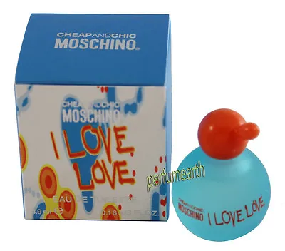 I Love Love  By Moschino 0.16 Oz /4.5 Ml EDT Splash Mini For Women  New In Box • $8.90