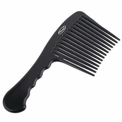 Beauty Kosmetika - Jumbo Handle Plastic Afro Styling Rake Fluff Comb - Black • £2.79