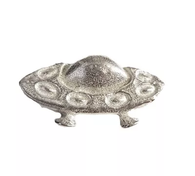 UFO Flying Saucer FT22 2.5x1.7cm Pewter Fridge / Office Desk  Magnet Fancy • £5.99