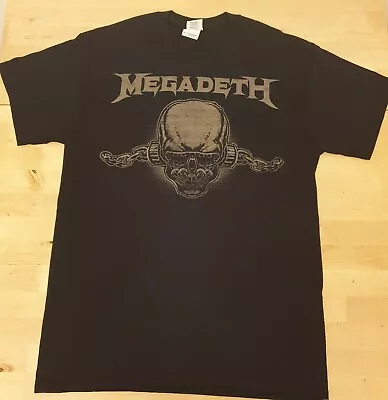 £9.99 • Buy Megadeth Bloodstock Euro Tour 2014 T Shirt VIC RATTLEHEAD Small / NOS Mustaine 