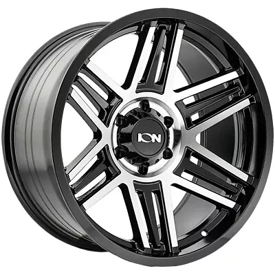 Ion 147 20x9 6x5.5  +0mm Black/Machined Wheel Rim 20  Inch • $200.99