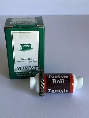 Tootsie Roll Porcelain Hinged Trinket Box Midwest Of Cannon Falls PHB RARE • $45