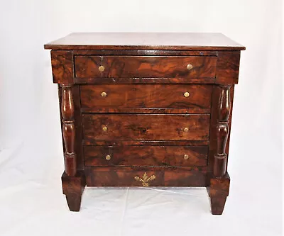 American Empire Period Mahogany Miniature Chest Of Drawers 1850 • $600