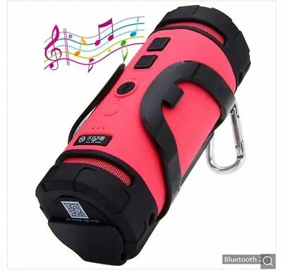 BV350 Sports Outdoor Portable Bluetooth Speakers W/Driver Hook/Bike Bracket -Red • $30