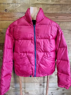 $27.77 • Buy Gant Reversible Mens Puffer Jacket Full Zip Red & Blue Coat L