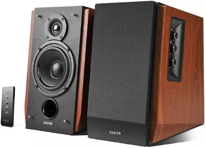 EDIFIER R1700BT Bluetooth Lifestyle Bookshelf Studio Speakers Brown - BT/Dual • $356