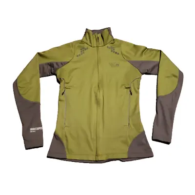 Mountain Hardwear Full Zip Hiking Jacket Green Gray Women's XS Outdoor Autumn • $32.88