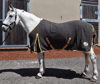 £56 • Buy Ruggles Heavy Horse Waffle Rug With Tail Flap For Travel Stable And Under Layer