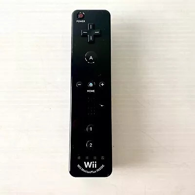 Genuine Black Nintendo Wii Motion Plus Remote Controller - Tested & Working • $29.88